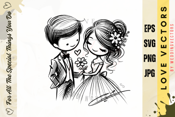 C270: Crafting Visual Love Stories with Wedding Vectors