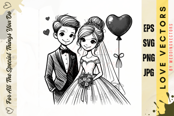 C3635: Crafting Timeless Romance with Wedding & Love Vectors