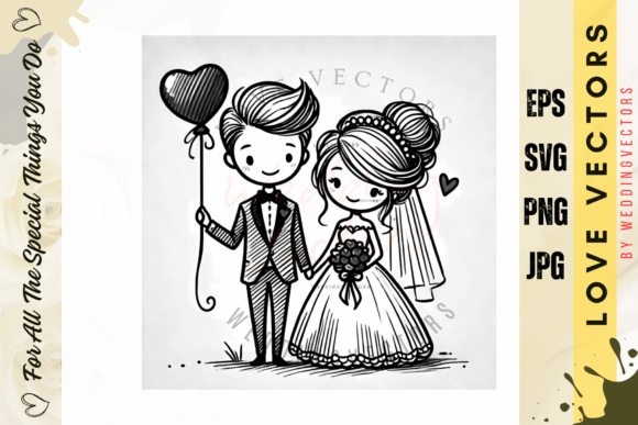 C3669: Premium Wedding and Love Vectors for Designers