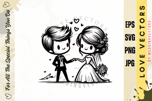 C3690: Where Luxury Meets Matrimony in Vector Form