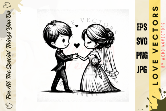 C3758: Crafting Bespoke Wedding Romance with Vector Art