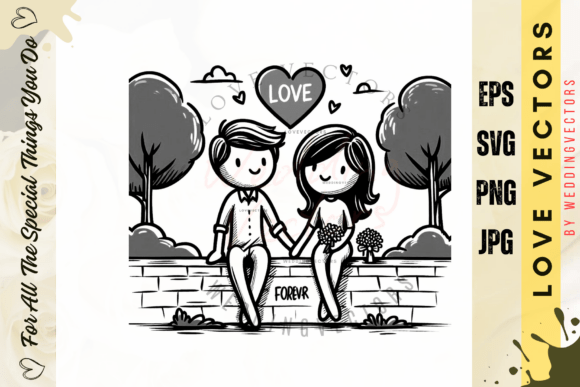 Capturing Modern Romance: The C367 Love Vector Collection