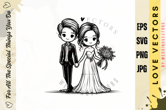 Crafting Timeless Romance: The C2639 Wedding Vectors