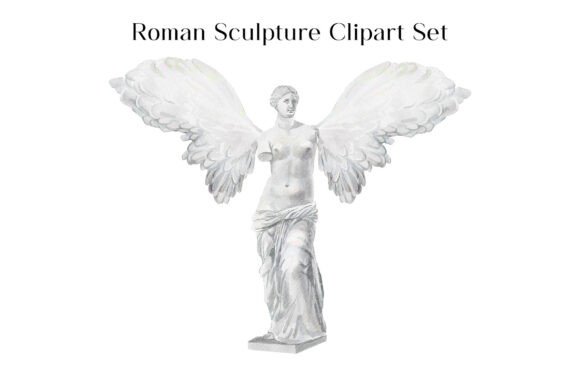 Timeless Beauty for Modern Design: The Roman Sculpture Watercolor Clipart Set