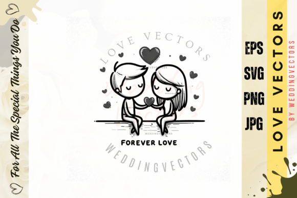 Wedding Couple and Love Vectors - C2715: A Visual Ode to Matrimonial Elegance