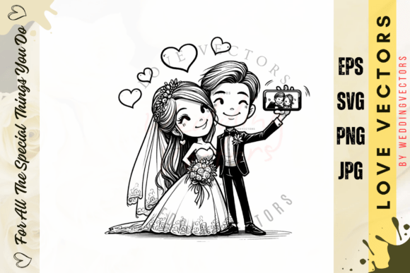 Wedding Couple and Love Vectors - C3288: A Designer's Guide